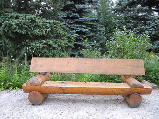 Image showing wooden bench