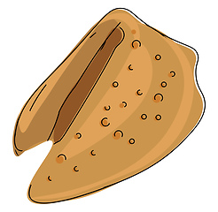 Image showing Fortune cookie vector or color illustration