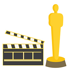 Image showing Oscar illustration vector on white background 