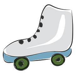 Image showing A skating show with roller vector or color illustration