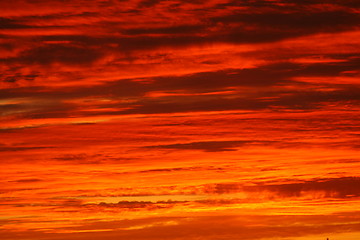 Image showing Red sky