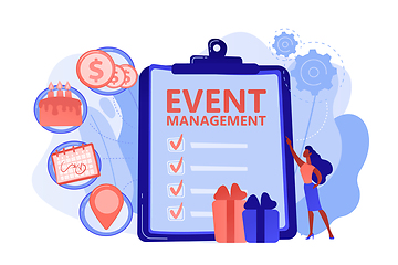 Image showing Event management concept vector illustration.