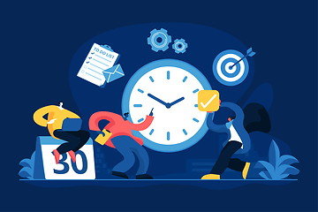 Image showing Time management concept vector illustration