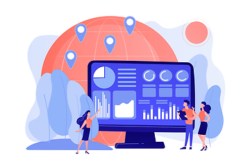 Image showing Environment data analytics concept vector illustration