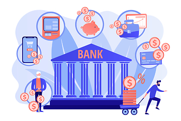 Image showing Banking operations concept vector illustration