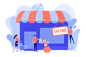 Image showing Tax free service concept vector illustration