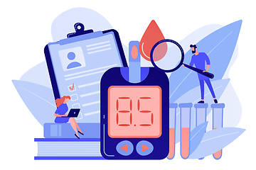 Image showing Diabetes mellitus concept vector illustration.