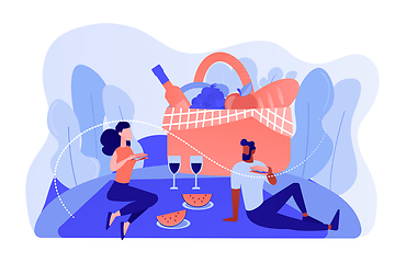 Image showing Summer picnic concept vector illustration.