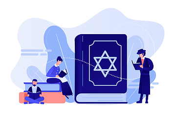 Image showing Judaism concept vector illustration.