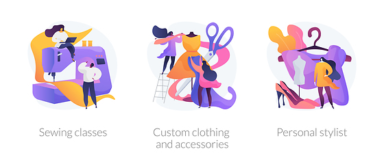 Image showing Clothing and style vector concept metaphors.