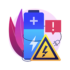 Image showing Safety battery abstract concept vector illustration.