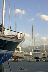 Image showing leisure boat marina