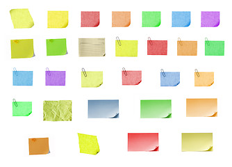 Image showing isolated blank postit paper on withe background