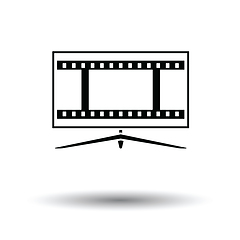 Image showing Cinema TV screen icon