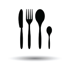 Image showing Silverware set icon