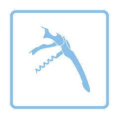 Image showing Waiter corkscrew icon