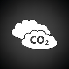 Image showing CO 2 cloud icon