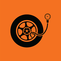 Image showing Tire pressure gage icon