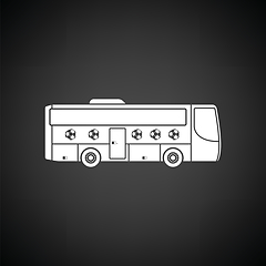 Image showing Football fan bus icon