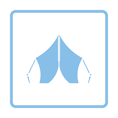 Image showing Touristic tent icon