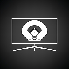 Image showing Baseball tv translation icon