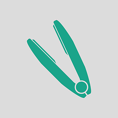 Image showing Hair straightener icon