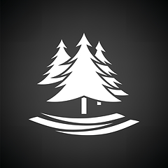 Image showing Fir forest  icon