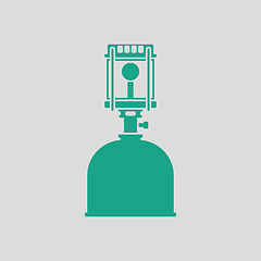 Image showing Camping gas burner lamp icon