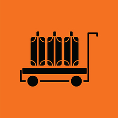 Image showing Luggage cart icon