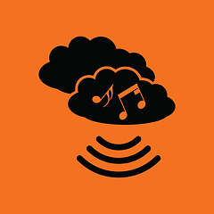 Image showing Music cloud icon