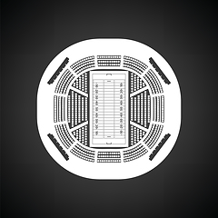 Image showing American football stadium bird\'s-eye view icon