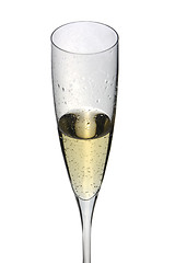 Image showing Champagne glass celebration