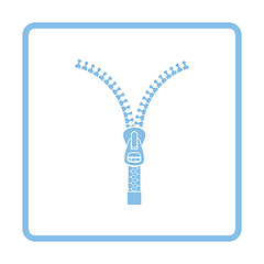 Image showing Sewing zip line icon