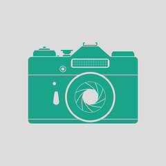 Image showing Icon of retro film photo camera