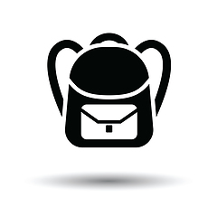 Image showing School rucksack  icon