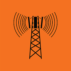 Image showing Cellular broadcasting antenna icon