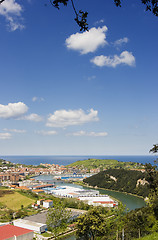 Image showing background summer village