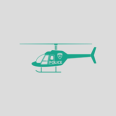 Image showing Police helicopter icon