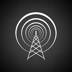 Image showing Radio antenna icon