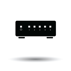 Image showing Ethernet switch icon