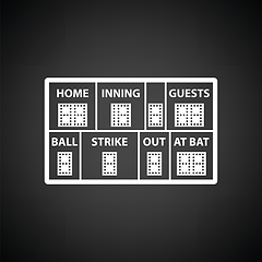 Image showing Baseball scoreboard icon