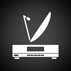 Image showing Satellite receiver with antenna icon