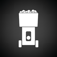 Image showing Tennis serve ball machine icon