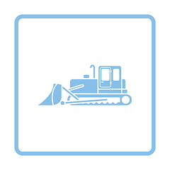 Image showing Icon of Construction bulldozer