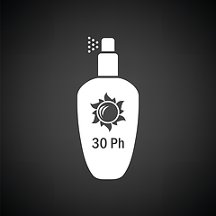 Image showing Sun protection spray icon