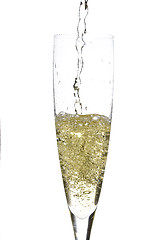 Image showing Champagne glass celebration