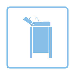 Image showing Baby swaddle table icon