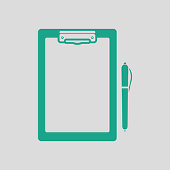 Image showing Tablet and pen icon