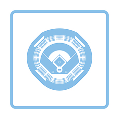 Image showing Baseball stadium icon