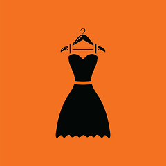 Image showing Elegant dress on shoulders icon